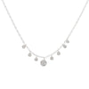 White Gold Disc Necklace-Meira T-Swag Designer Jewelry