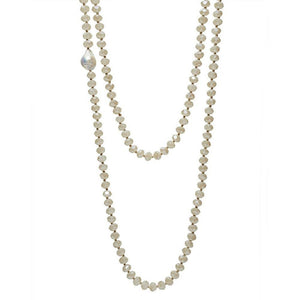 White Marianne Necklace-In 2 Design-Swag Designer Jewelry