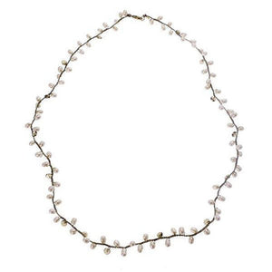 White Pearl Necklace-Danielle Welmond-Swag Designer Jewelry