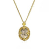 White Topaz Pendant with prongs-Amali Jewelry-Swag Designer Jewelry