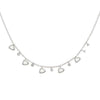 White Topaz Trillion Necklace-Meira T-Swag Designer Jewelry