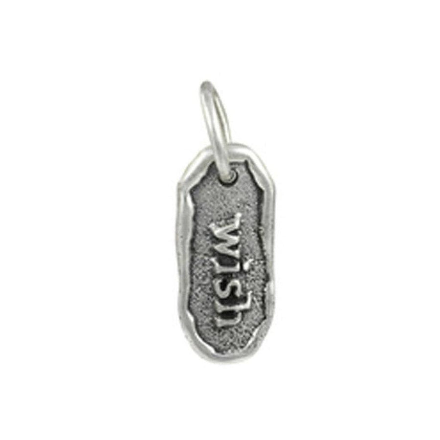 Word Play Charm Pendant -Wish-Waxing Poetic-Swag Designer Jewelry