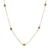 Yellow Gold Station Necklace-Bijou Amani-Swag Designer Jewelry