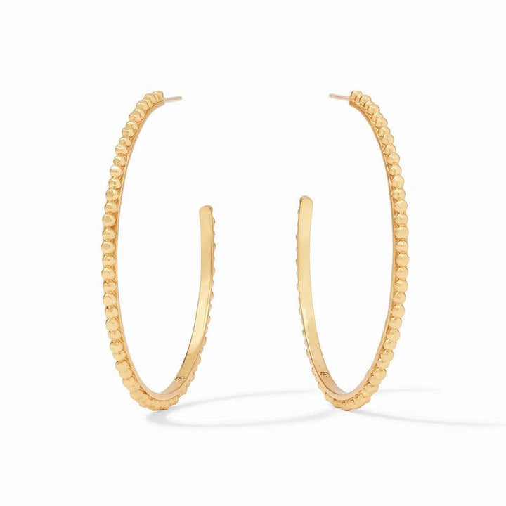 Gold Colette beaded hoop earrings