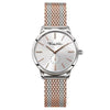 Thomas Sabo Glam Spirit watch with silver and rose gold Milanese mesh bracelet.