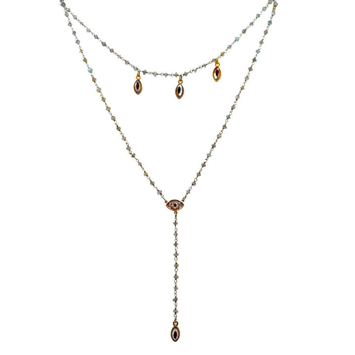 Mini Eye Bikini Necklace-Virgins Saints and Angels-Swag Designer Jewelry