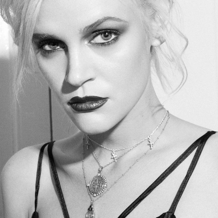 Santa Monica Cross Choker Gold-Virgins Saints and Angels-Swag Designer Jewelry