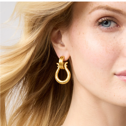 Saratoga Doorknocker Earrings-Julie Vos-Swag Designer Jewelry