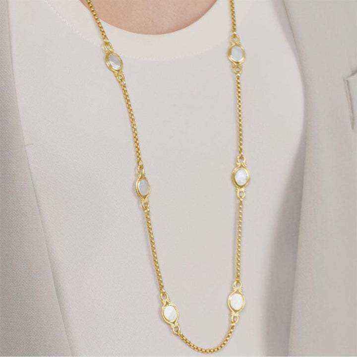Saratoga Stone Station Necklace-Julie Vos-Swag Designer Jewelry