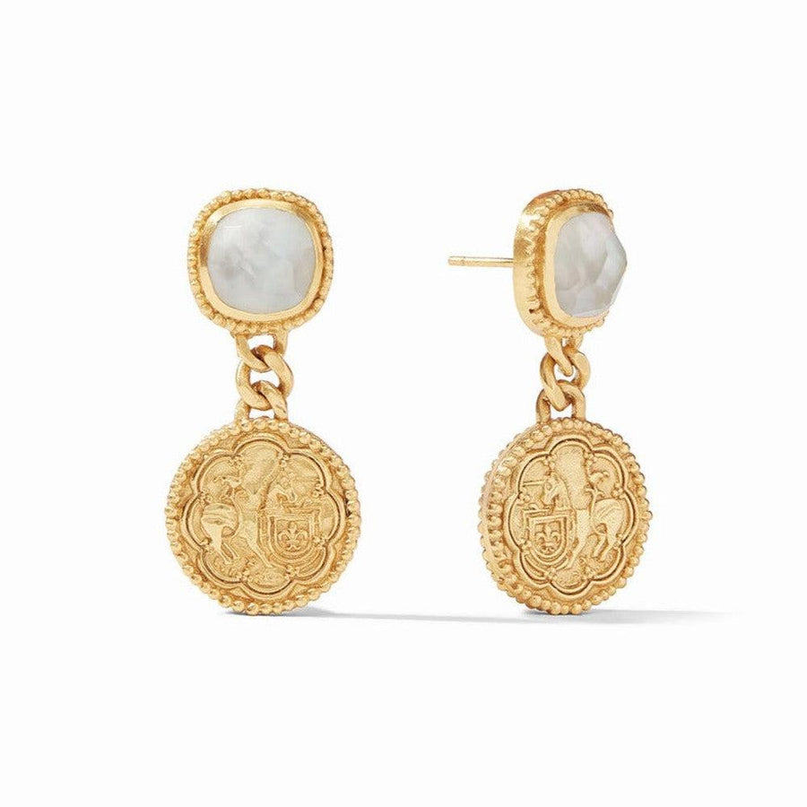 Trieste Coin Statement Earring-Julie Vos-Swag Designer Jewelry