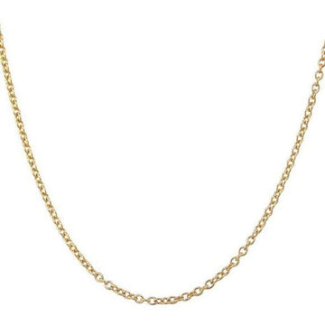Dainty 14k yellow gold chain necklace, 1.5mm width.
