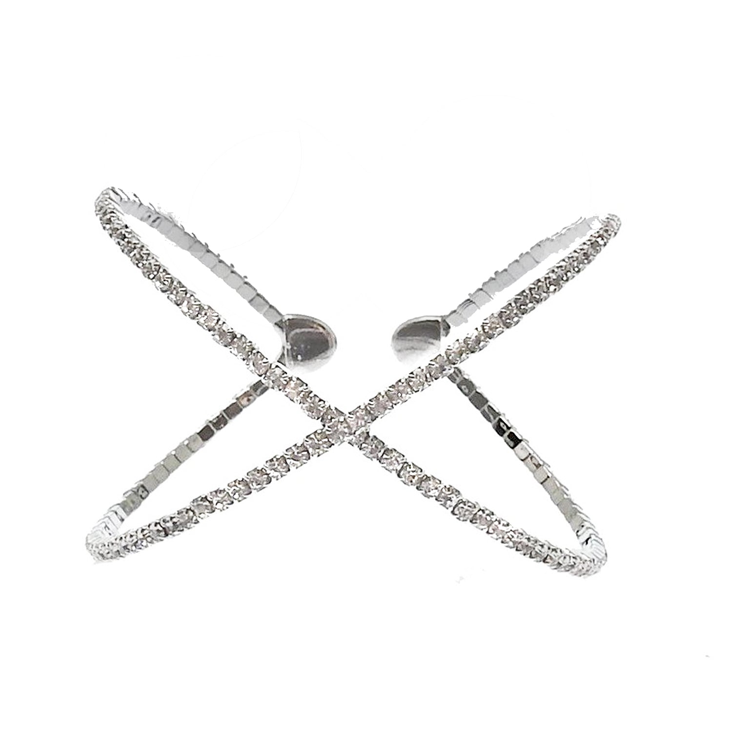 2 Row Crystal Cuff-Theia Jewelry-Swag Designer Jewelry