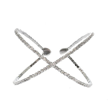 2 Row Crystal Cuff-Theia Jewelry-Swag Designer Jewelry