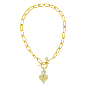 Heart on Link Chain