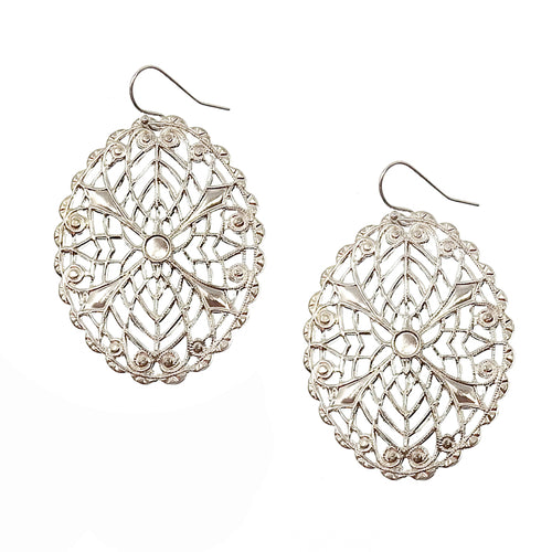 Fillagree Earrings in Silver