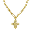 Gold Cross on Link Chain