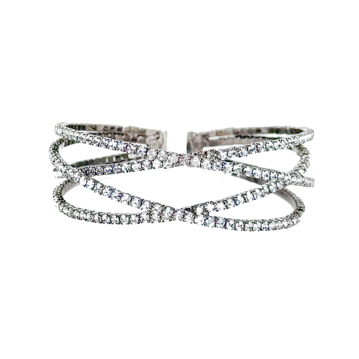 4 Row Crystal Cuff-Theia Jewelry-Swag Designer Jewelry