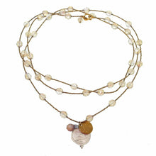 60" Vintage Citrine Spacer Necklace-Bittersweet Designs-Swag Designer Jewelry