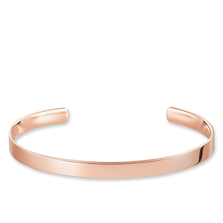 Rose gold narrow engravable cuff bracelet
