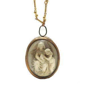 Antique Icon of St Ann and Mary-Parham & Co-Swag Designer Jewelry
