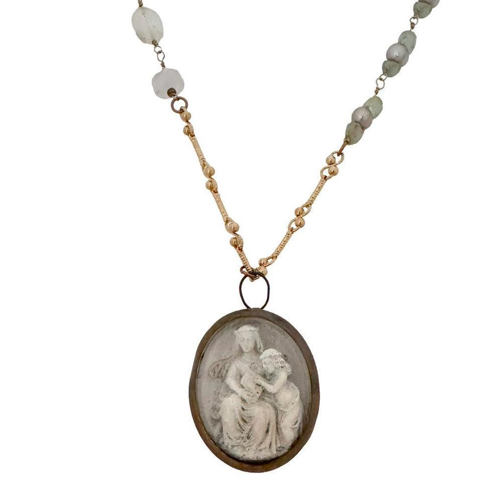 Antique Icon of St Ann and Mary-Parham & Co-Swag Designer Jewelry