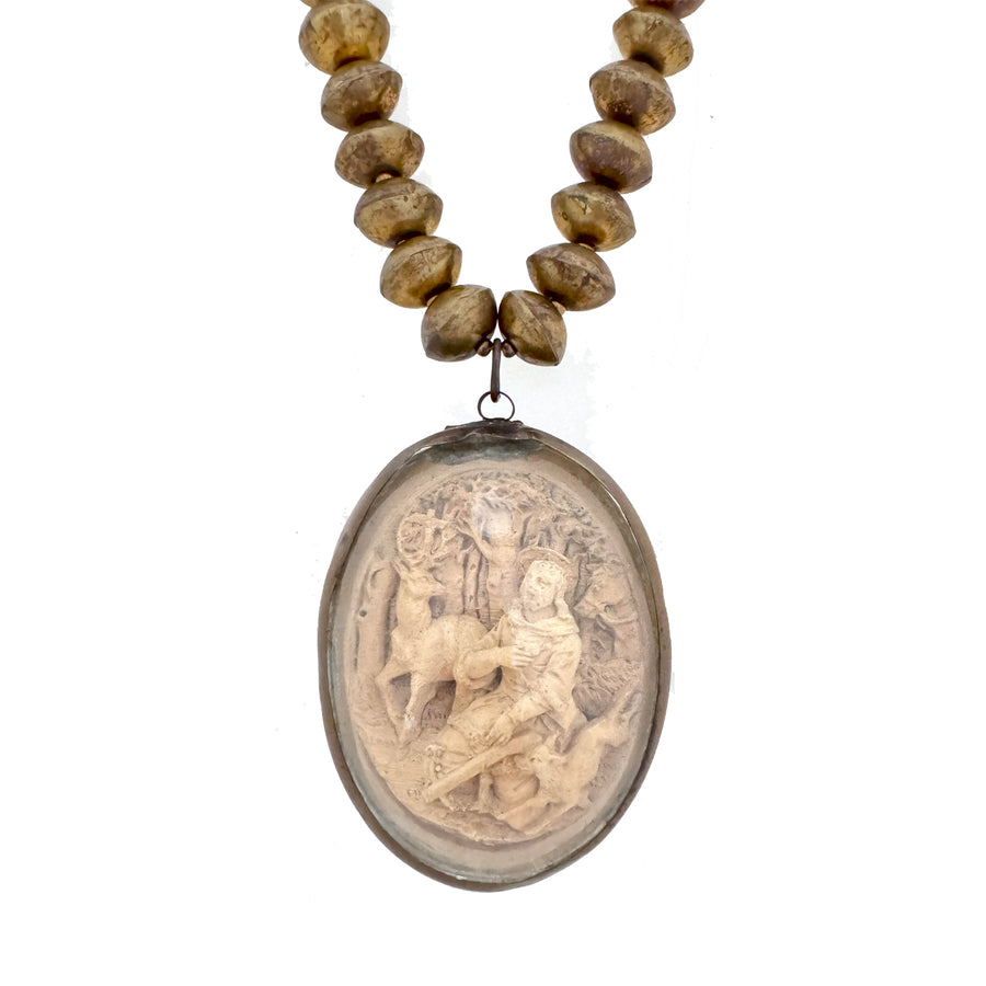 Antique St Hubertus Icon-Parham & Co-Swag Designer Jewelry