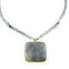 Aquamarine Necklace-Vasant-Swag Designer Jewelry