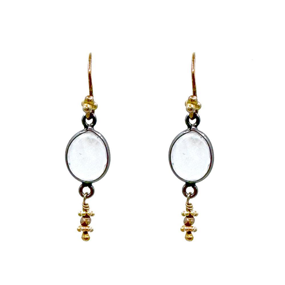 Bezel Set Crystal Drop-Robindira Unsworth-Swag Designer Jewelry