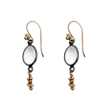 Bezel Set Crystal Drop-Robindira Unsworth-Swag Designer Jewelry