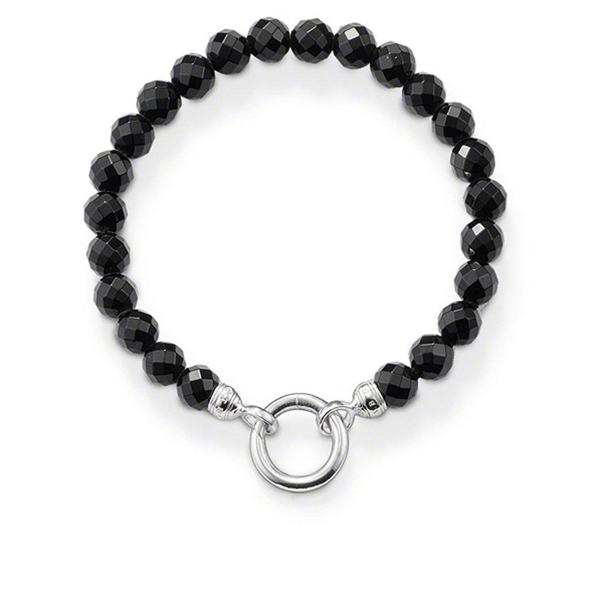 Black Beaded Bracelet-Thomas Sabo-Swag Designer Jewelry