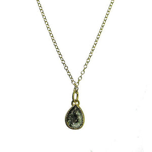 Black Diamond Necklace 18k Gold-Yasuko Azuma-Swag Designer Jewelry