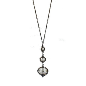 Black Diamond Rhodium Drop-Dana Kellin-Swag Designer Jewelry