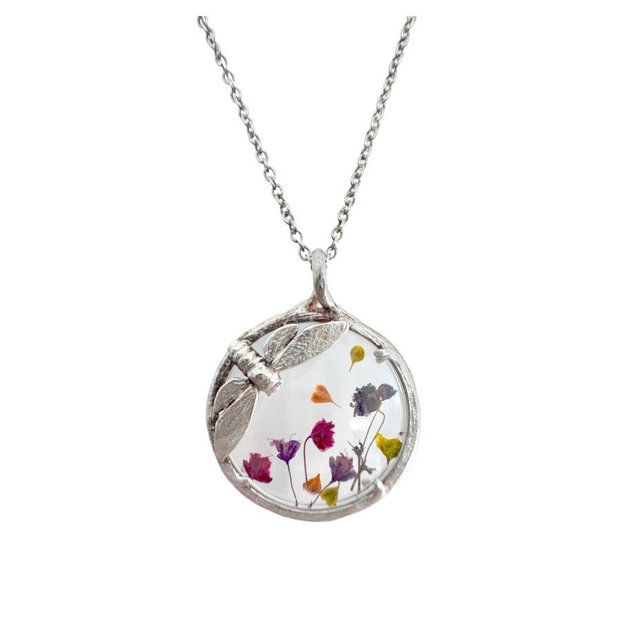 Botanical Dragonfly Necklace-Catherine Weitzman-Swag Designer Jewelry