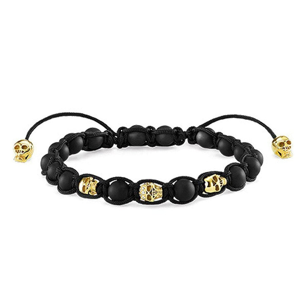 Bracelet in Obsidian and Gold-Thomas Sabo-Swag Designer Jewelry