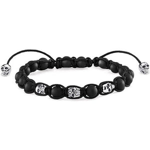 Bracelet in Obsidian and Silver-Thomas Sabo-Swag Designer Jewelry