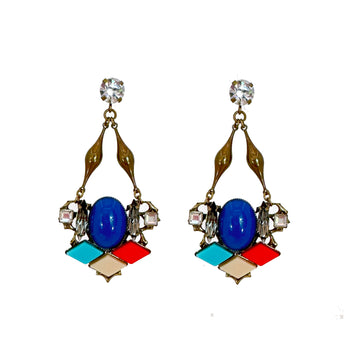 Bronze Statement Earrings-Anton Heunis-Swag Designer Jewelry