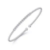 Bujukan 12 Diamond Bar Bracelet: Elegant beaded bangle featuring 12 shimmering diamonds.
