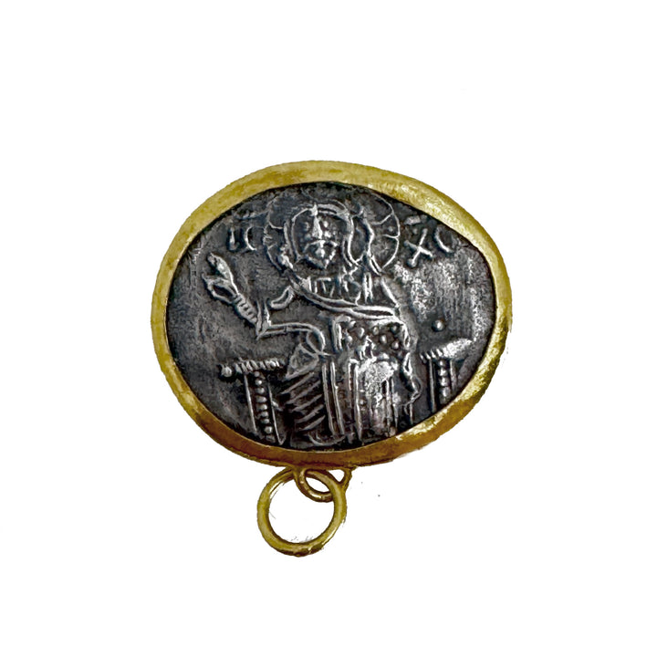 Byzantine Coin of John III and Virgin Mary
