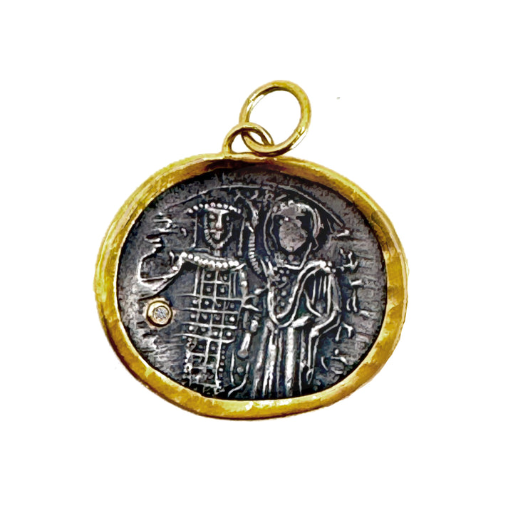 Byzantine Coin of John III and Virgin Mary