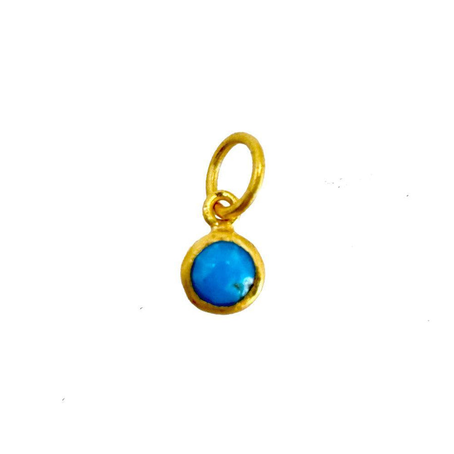 Cabachon Turquoise Drop-Prehistoric Works-Swag Designer Jewelry