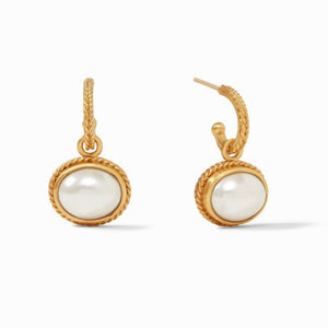 Calypso Hoop and Charm Earring-Julie Vos-Swag Designer Jewelry