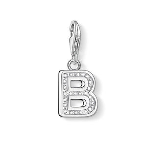 Charm 0224 Pave Letter B-Thomas Sabo-Swag Designer Jewelry