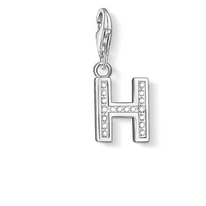 Charm 0230 Pave Letter H-Thomas Sabo-Swag Designer Jewelry
