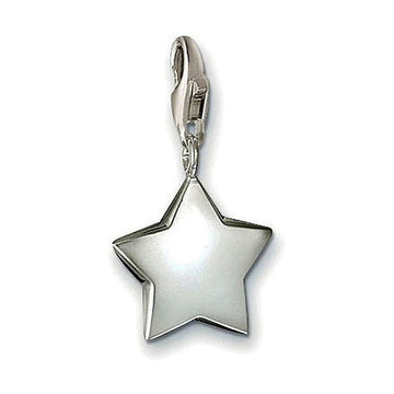 Charm 0294 Star: Silver star charm with clip.
