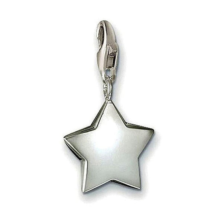 Charm 0294 Star: Silver star charm with clip.
