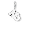 Silver Charm 0722 No polished charm pendant
