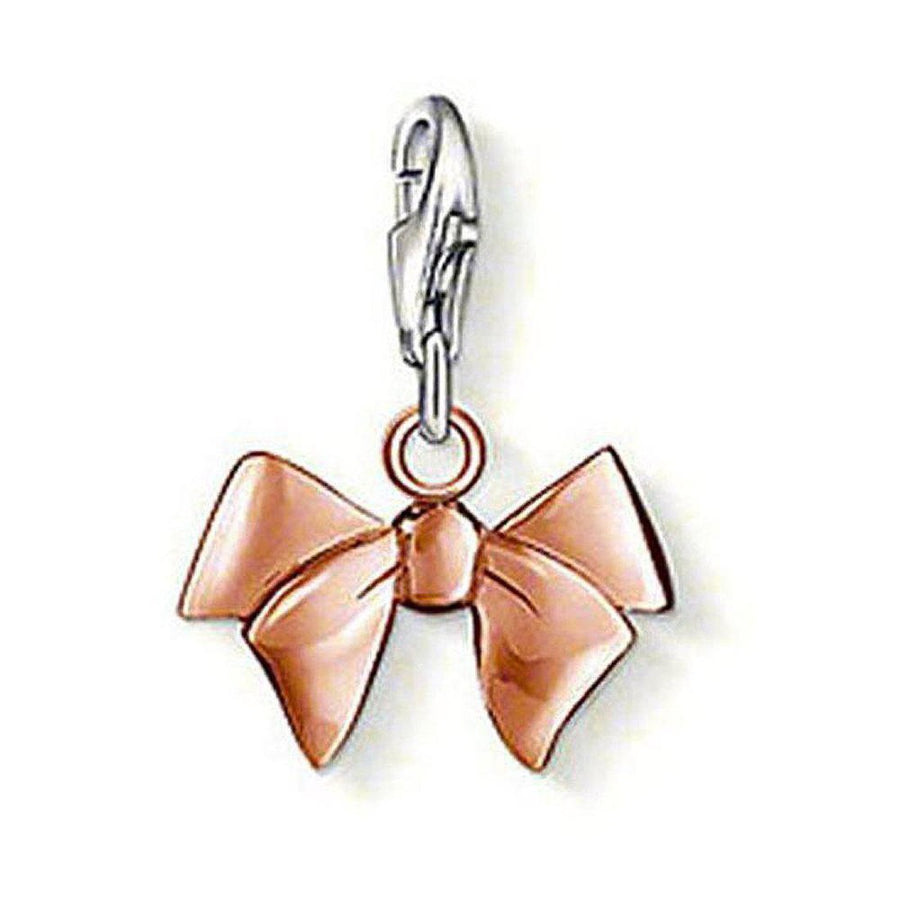 Rose gold Charm 0951 Bow charm pendant

