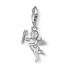 Silver Cupid charm, 0996, with arrow, perfect romantic gift.
