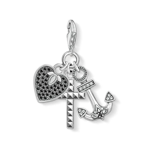 Charm 1515 Cross Heart and Anchor-Thomas Sabo-Swag Designer Jewelry
