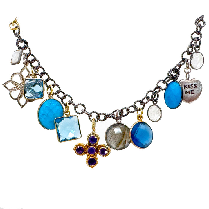 Charm Bracelet Blue Mood-Emily Keifer-Swag Designer Jewelry